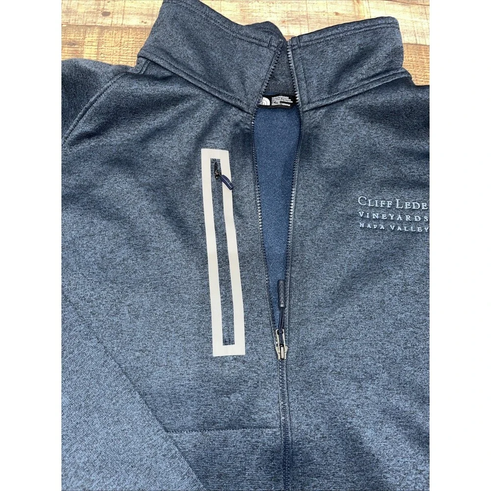 The North Face Men's Blue‎ Long Sleeve Logo Zip Up Jacket Size XL (2122)